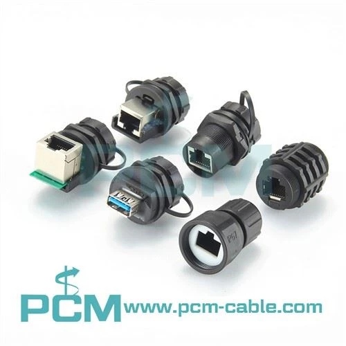 Connettori impermeabili IP67 con cappuccio antipolvere,