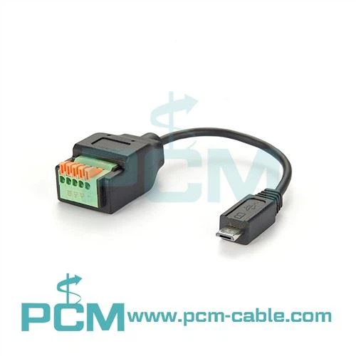 Micro USB maschio spina a 5 pin cavo terminale