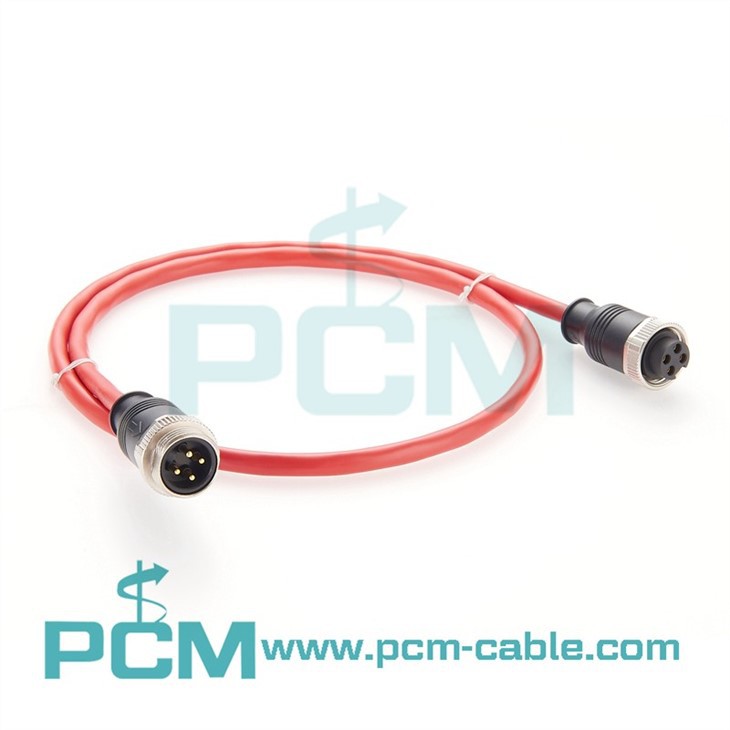 Industrial Field-wireable 78 4-Pin Male to Female CC-Link Sensor Connector Shielded Cable