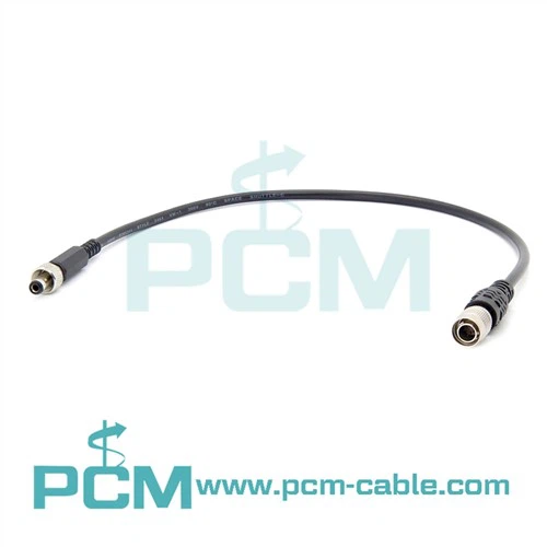 4-Cavo di alimentazione CC pin Hirose maschio a cilindro da 2,5 mm