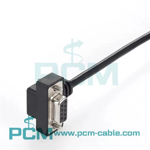 Connettore ad angolo retto DB9 Lato superiore