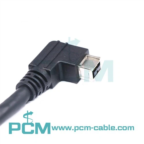 Cavo video dati Firewire 800 IEEE 1394 9 pin con angolo di 90 gradi