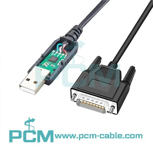 Cavo convertitore da USB a DB15 RS232 RS485 da seriale a USB