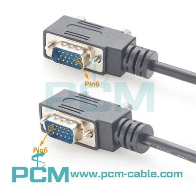 Cavo VGA ad angolo sinistro destro