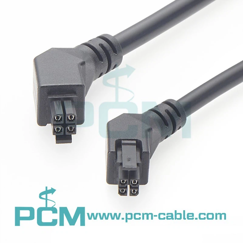 245132 series dual row 4 circuits 45 angled overmoulded Micro-Fit cable assembly 245132 series dual row 4 circuits 45 angled overmoulded Micro-Fit cable assembly