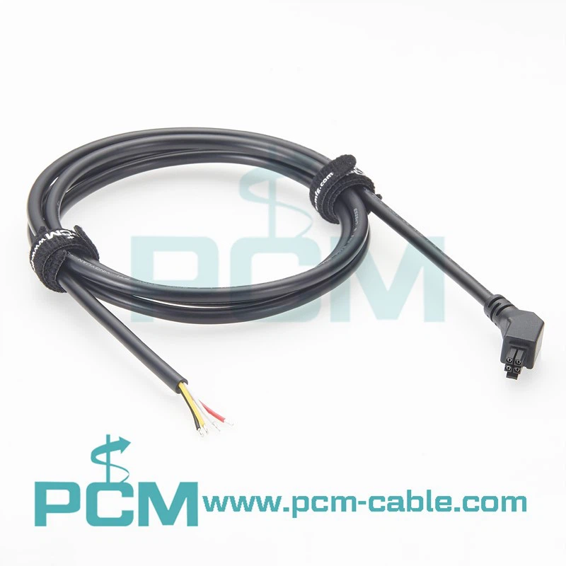 Cable Assembly Micro-Fit 30 Receptacle to Micro-Fit 30 Receptacle 4 Positions 3 mm 2 Row angled moled Cable Assembly Micro-Fit 30 Receptacle to Micro-Fit 30 Receptacle 4 Positions 3 mm 2 Row angled moled