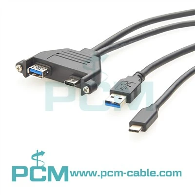 Cavo monte USB a doppia porta USB USB A USB C