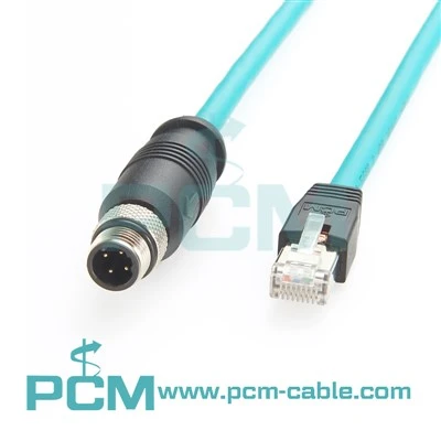 Cavo Ethernet M 12 4 PIN D CODICE D INDUSTRIALE RJ45 Cavo